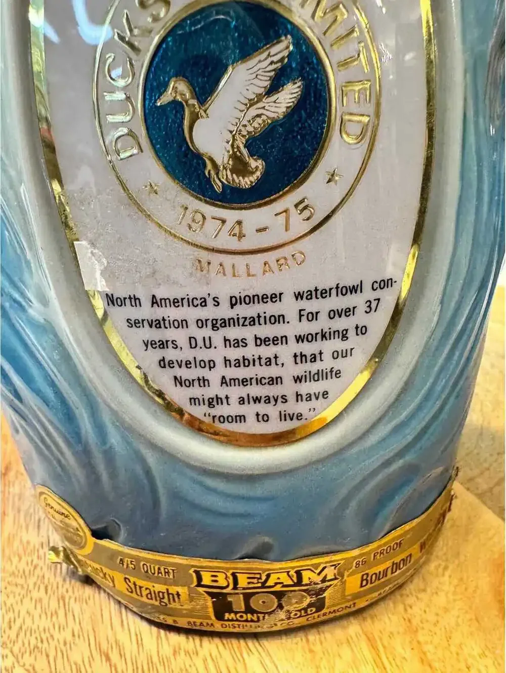 Vintage 1974 Limited Edition Jim Beam Duck Decanter